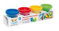 Набор тесто-пластилин 4 цвета, Genio Kids (560 г)