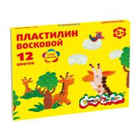 Пластилин Каляка-Маляка для детского творчества 12 цв. 180 г со стеком 3+, 822663