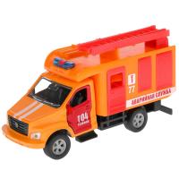 Технопарк, Машина металлическая - ГАЗОН NEXT АВАРИЙНАЯ СЛУЖБА (14,5 см, инерционная), SB-18-29-F-1-WB