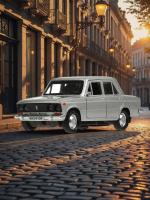 Машинка металлическая инерционная Технопарк ВАЗ-2106 Жигули, 12 см, серебристая