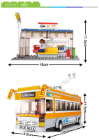 Конструктор Sluban серия Город, Городской троллейбус 465 деталей