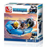 Конструктор Катер, Sluban серия Полиция, M38-B0638A