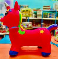 Симбат, Игрушка-прыгун Единорог (красный), 4332TND-крас