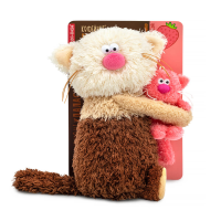 Мягкая игрушка Budi Basa Капучино с Клубникой, коллекция "Сиропчики"