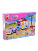 Sluban, Конструктор - Машинка + трейлер, с фигурками, 272 дет., M38-B0606