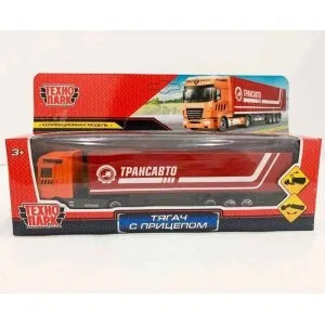 купить Технопарк, Модель металлическая ТЯГАЧ С ПРИЦЕПОМ (19,5 см), 1547787-R