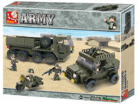 Sluban, Конструктор, серия Армия - набор "Тайный десант" (Service Troops) (455 дет.), M38-B0307