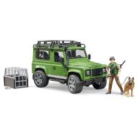 Bruder, Внедорожник Land Rover Defender с фигуркой и собакой, 02-587