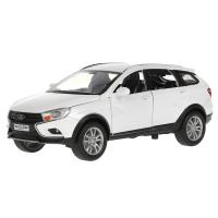 Технопарк, Модель мет. LADA VESTA SW CROSS (свет-звук, инерц., бел), VESTASWCR-124SL-WHPRL