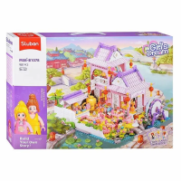 Конструктор Sluban  "Загородный дом" с фигурками " Розовая мечта" 981дет M38-B1078