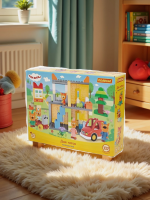 Конструктор Полесье "Макси" - "Три кота. Дом котов", 102 эл.