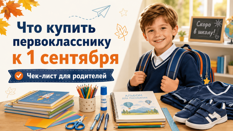 Что купить первокласснику к 1 сентября