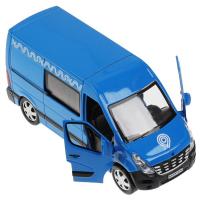 Технопарк, Модель мет RENAULT Master МИКРОАВТОБУС (14 см, синий), MASTER-14MOS-BU