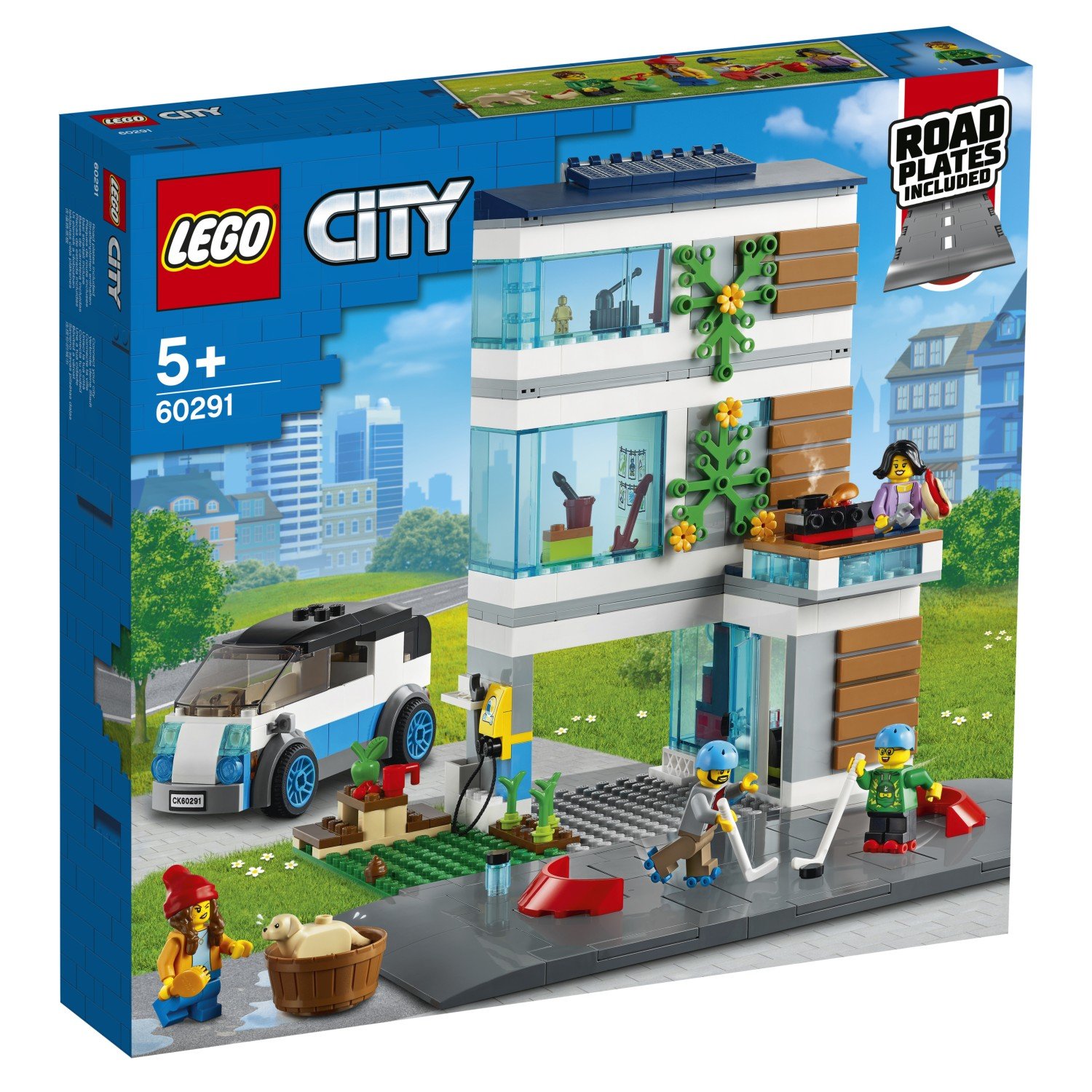 Конструктор LEGO My City Современный дом для семьи 60291 - купить в  интернет магазине A-Toy.ru в Санкт-Петербурге