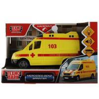 Технопарк, Модель пласт. MERCEDES-BENZ SPRINTER Реанимация 14,5 см, SPRINTERVAN-15PLAMB-YE