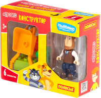 Конструктор Полесье, серия  Макси - Простоквашино. Папа в огороде,(6 эл., в коробке) 23319