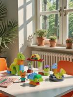 Конструктор Полесье "Макси" - "Три кота. Компот и выставка динозавров", 39 эл.