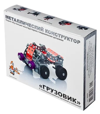 купить Десятое королевство, Конструктор металлический "Грузовик", с подвижными деталями, 149 элементов, 020