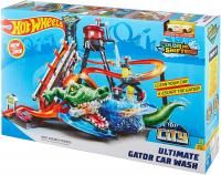 Трек Hot Wheels City Ultimate Gator Car Wash FTB67, Невообразимая Автомойка Хотвилс