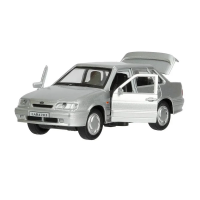 Машинка металлическая инерционная Технопарк Ваз-2115 Самара, 12 см, серебристо-серый