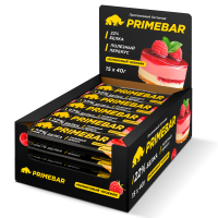 Батончик с содержанием протеина "PRIMEBAR", со вкусом "Малиновый чизкейк" 40г*15шт 