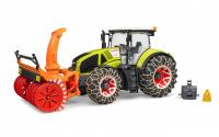 Bruder 03-017 Трактор Claas Axion 950 c цепями и снегоочистителем
