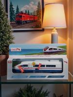 Модель металлическая инерционная Технопарк, электропоезд Сапсан, белый,  19см