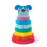 Деревяшки, Пирамидка деревянная "Собачка Гав-Гав", 21WPR03D