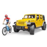 Bruder Внедорожник Wrangler Rubicon Unlimited c велосипедистом 02-543