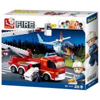 Sluban, Конструктор, серия Пожарный - Пожарная машина с вертолетом (394 дет.), M38-B0627