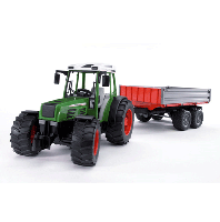 Трактор Fendt 209 S с прицепом-самосвалом