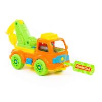 Полесье, Конструктор-транспорт "Автомобиль-эвакуатор" (38 элементов) (в сеточке), 73037