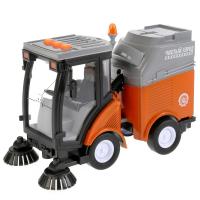 Технопарк, Модель пластиковая УБОРОЧНАЯ МАШИНА (23,5 см, инерция, свет-звук), WY680A-R