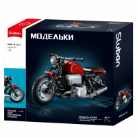 Конструктор Sluban "Мотоцикл" красный (222 дет.) M38-B1131