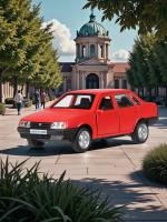 Машинка металлическая инерционная Технопарк ВАЗ-21099 "СПУТНИК" 12 см, красная