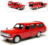 Машинка металлическая инерционная Технопарк ГАЗ -2402 Волга,  12 см,  красная