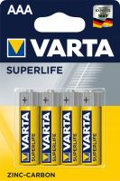 Элемент питания AAA Varta 2003.101.414 SuperLife R03/286 BL4 (блистер, 4шт)