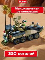 Конструктор Sluban "Танковый бой" (320 дет.) M38-B1258