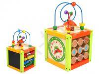 Куб большой Часы (дерево)