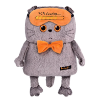 Мягкая игрушка "Budi Basa" Кот-подушка в маске для сна, Kp34-229