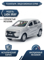 Машинка металлическая инерционная Технопарк  LADA XRAY серебристая,  12 см