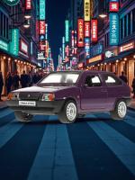 Машинка металлическая инерционная Технопарк LADA-2108 "СПУТНИК" 12 см,баклажан