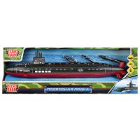 Технопарк, Модель пластиковая ПОДВОДНАЯ ЛОДКА (42 см, свет-звук, ракеты, подставка), 1507Y193-R