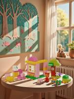 Конструктор Полесье "Макси" - "Три кота. Карамелька и домик", 44 эл.