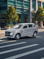 Машинка металлическая инерционная Технопарк  LADA XRAY серебристая,  12 см