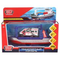 Технопарк Транспортный Корабль Металлический, 17 см, CRANEBOAT-17SLAMB-GAZGY