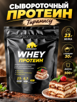 Протеин сывороточный PRIMEKRAFT "Whey Protein" с витаминами и минералами, Тирамису, 500 г