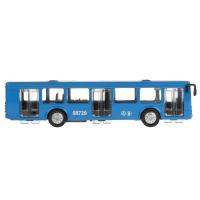 Технопарк, Машина металлическая - Электробус (16,5 см, инерц.), SB-16-65-BUS-BL-WB(20-1)