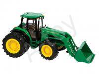 Трактор JOHN DEERE 6830 c двойными колесами и фронтальным ковшом TOMY