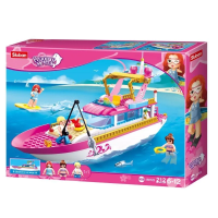 Яхта. Держится на настоящей воде (36 см, 212 дет) Конструктор Sluban M38-B0722
